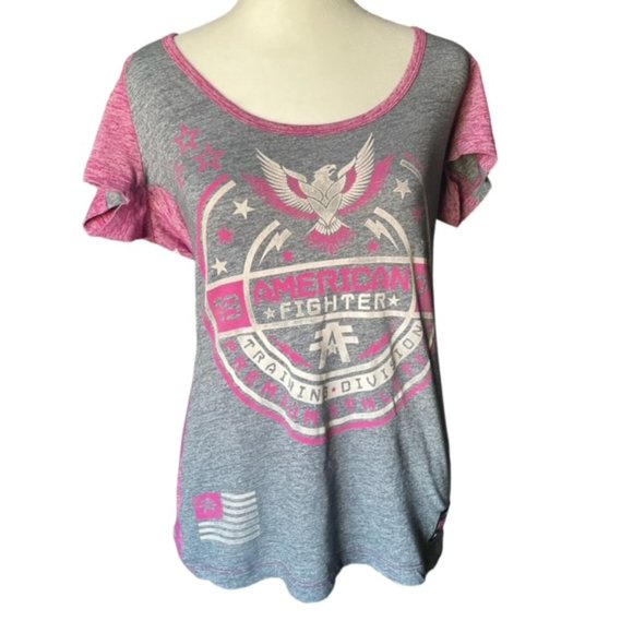 Affliction American Fighter Scoop Neck Tee - Picture 8 of 8